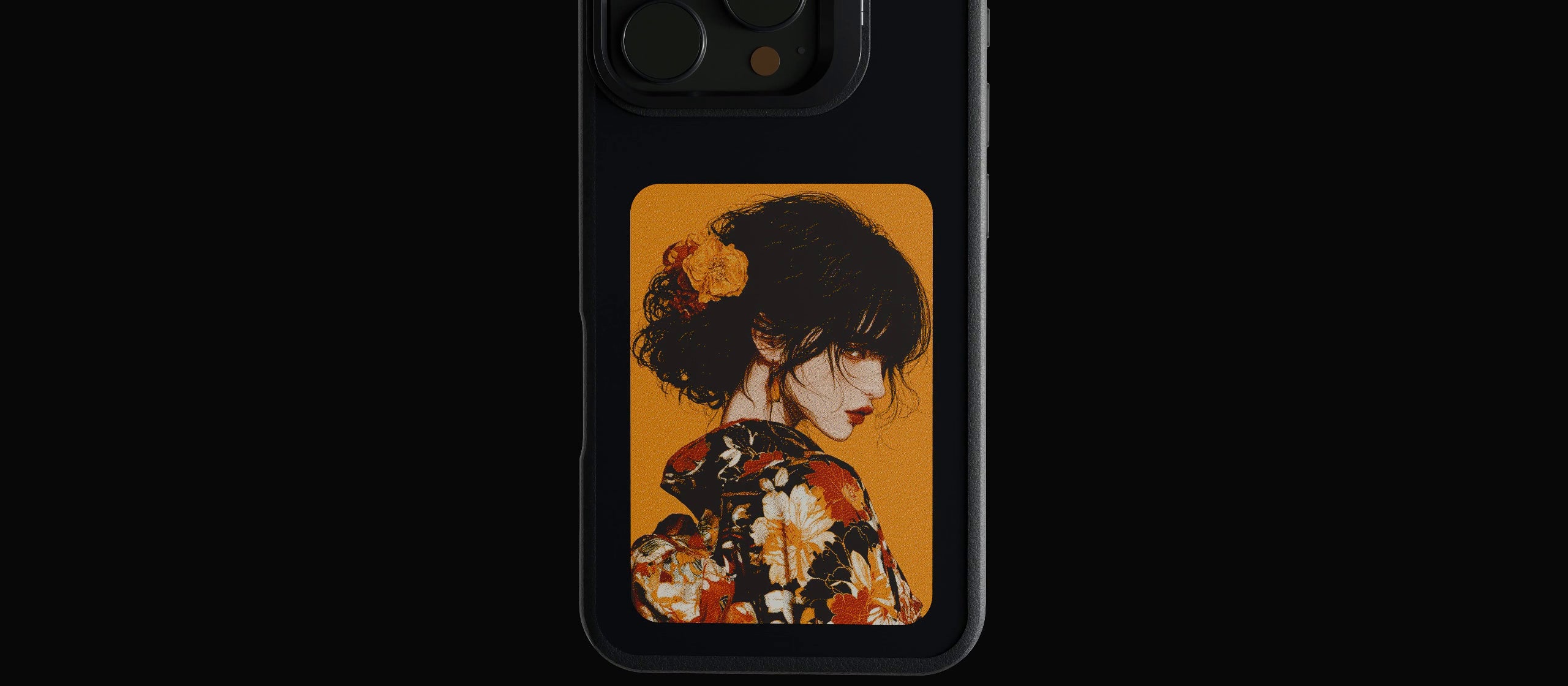 MyCaseの背面。電子ペーパー画面の全体を表示