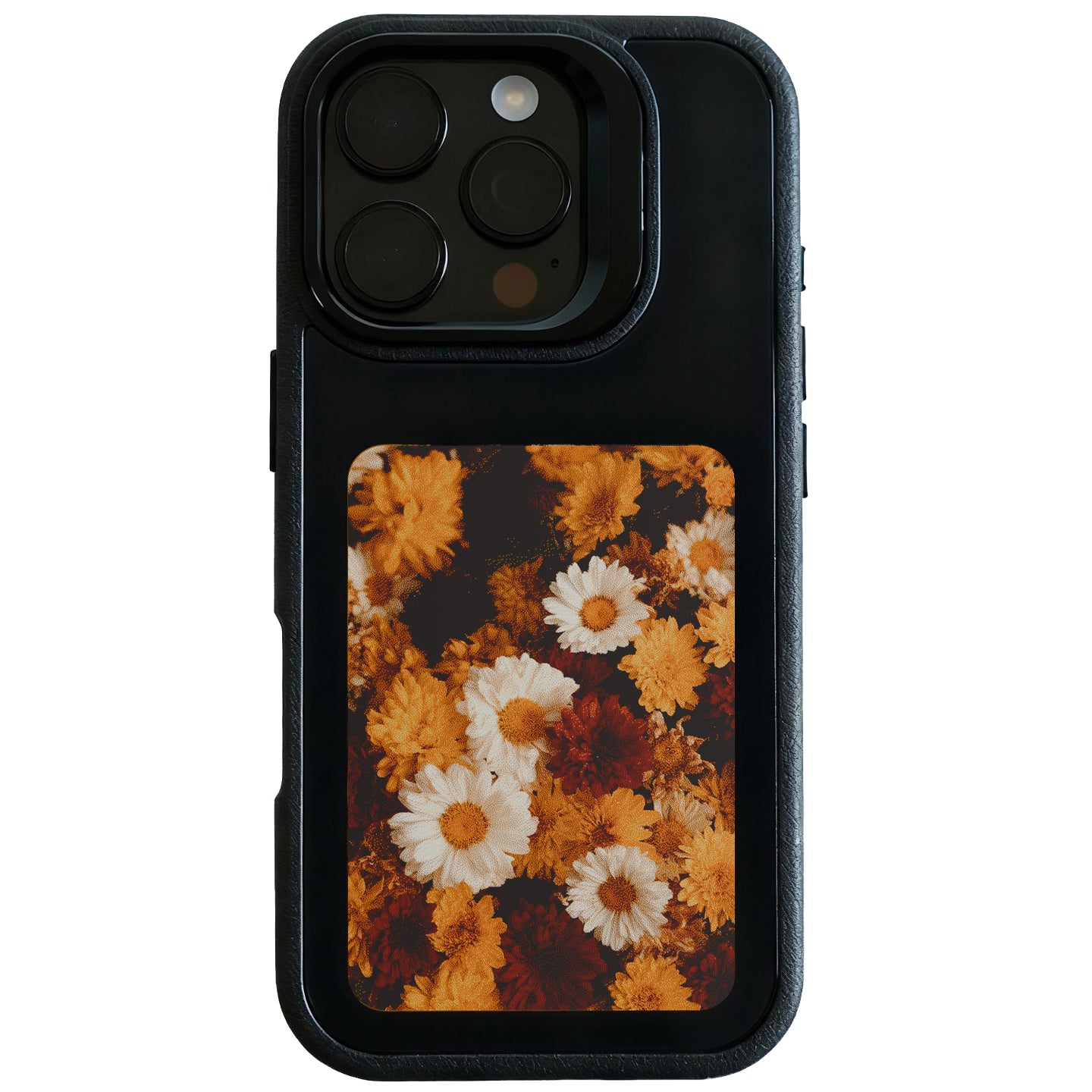 4色E-Inkに花の写真を表示したMyCase 4.0