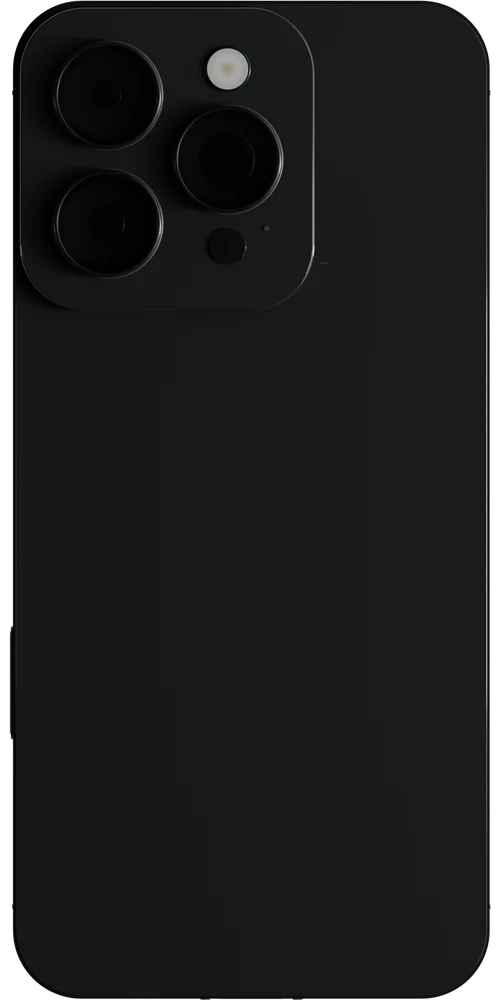 ケースを外したiPhoneの背面